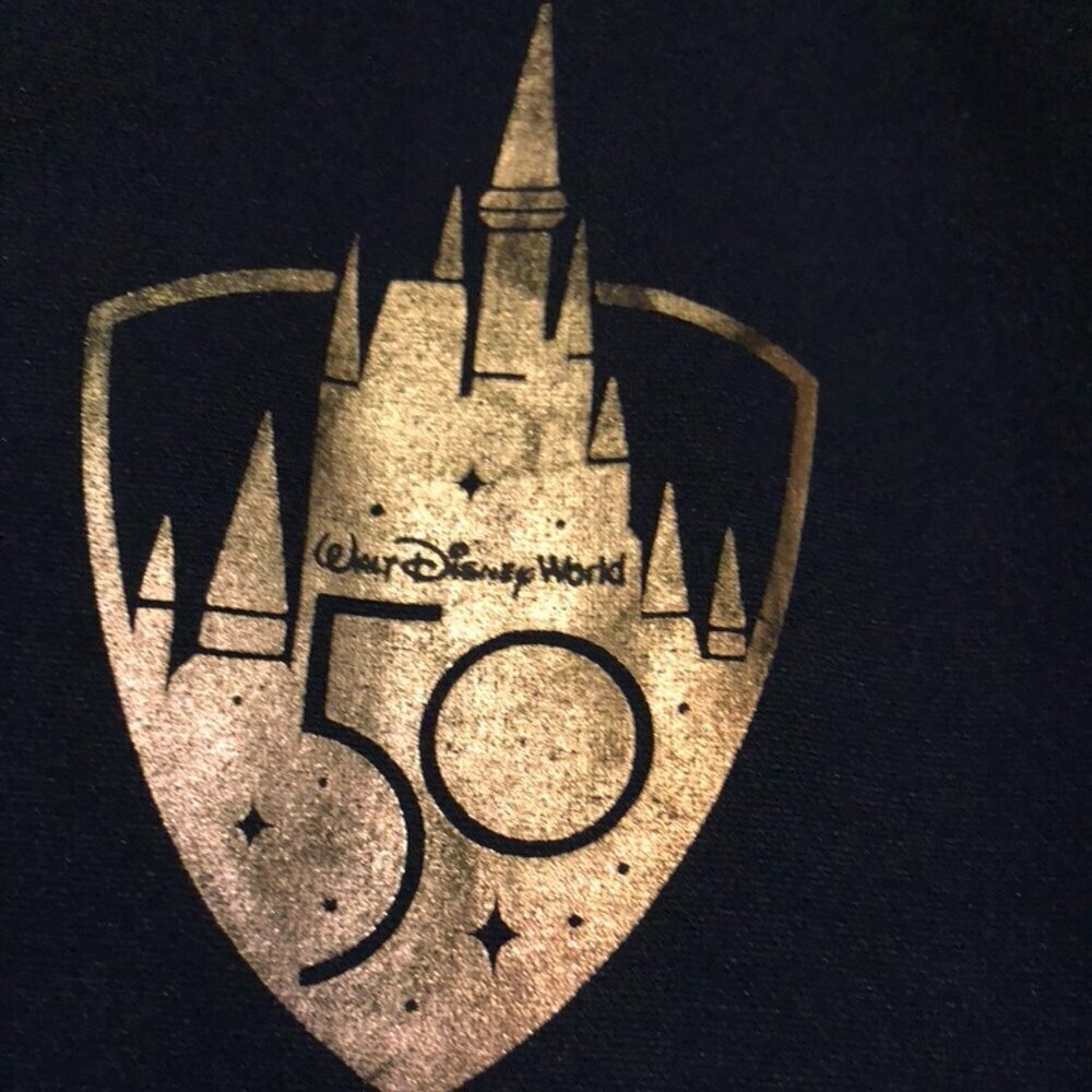 Walt Disney Jacket Blue 50th Anniversary Castle Full Zip Track Jacket XL - Picture 3 of 8